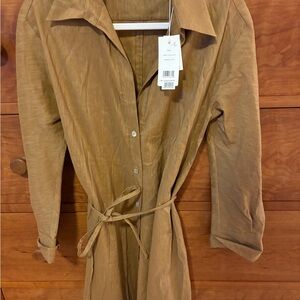 Vince Tan Midi Dress